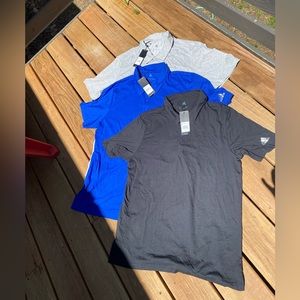 Large - Adidas Men’s Cotton Blend Polo - A322 (set of 3)